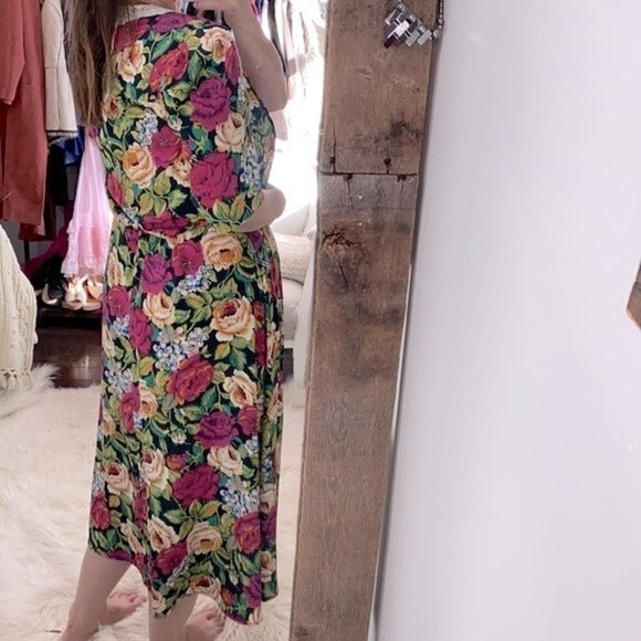 Vintage floral maxi dress size 12 - Picture 3 of 9